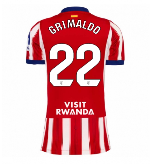Atletico Madrid Alejandro Grimaldo #22 Heimtrikot Frauen 2026-27 Kurzarm Atletico Madrid Alejandro Grimaldo #22 Heimtrikot Frauen 2026-27 Kurzarm