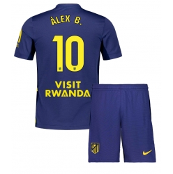 Atletico Madrid Alex Baena #10 Auswärtstrikot Kinder 2025-26 Kurzarm (+ kurze hosen)