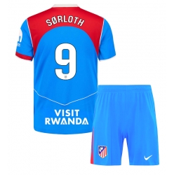 Atletico Madrid Alexander Sorloth #9 3rd trikot Kinder 2025-26 Kurzarm (+ kurze hosen)