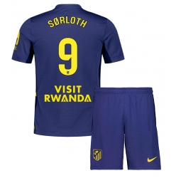 Atletico Madrid Alexander Sorloth #9 Auswärtstrikot Kinder 2025-26 Kurzarm (+ kurze hosen)