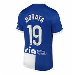 Atletico Madrid Alvaro Morata #19 Auswärtstrikot 2023-24 Kurzarm