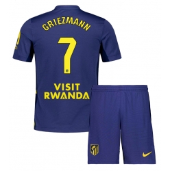 Atletico Madrid Antoine Griezmann #7 Auswärtstrikot Kinder 2025-26 Kurzarm (+ kurze hosen)