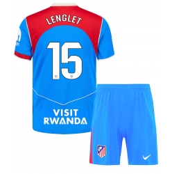 Atletico Madrid Clement Lenglet #15 3rd trikot Kinder 2025-26 Kurzarm (+ kurze hosen)