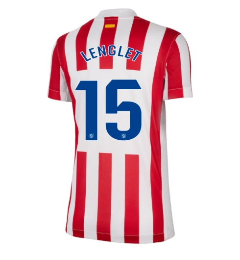 Atletico Madrid Clement Lenglet #15 Heimtrikot Frauen 2025-26 Kurzarm Atletico Madrid Clement Lenglet #15 Heimtrikot Frauen 2025-26 Kurzarm
