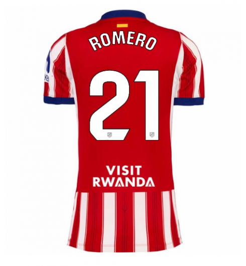 Atletico Madrid Cristian Romero #21 Heimtrikot Frauen 2026-27 Kurzarm Atletico Madrid Cristian Romero #21 Heimtrikot Frauen 2026-27 Kurzarm