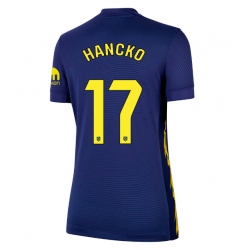 Atletico Madrid David Hancko #17 Auswärtstrikot Frauen 2025-26 Kurzarm
