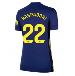 Atletico Madrid Giacomo Raspadori #22 Auswärtstrikot Frauen 2025-26 Kurzarm