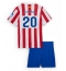 Atletico Madrid Giuliano Simeone #20 Heimtrikot Kinder 2025-26 Kurzarm (+ kurze hosen)
