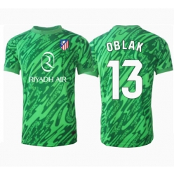 Atletico Madrid Jan Oblak #13 Torwart Auswärtstrikot 2024-25 Kurzarm