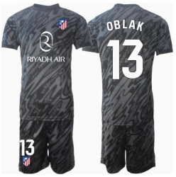Atletico Madrid Jan Oblak #13 Torwart Heimtrikot Kinder 2024-25 Kurzarm (+ kurze hosen)