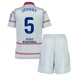 Atletico Madrid Johnny Cardoso #5 3rd trikot Kinder 2026-27 Kurzarm (+ kurze hosen)