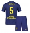 Atletico Madrid Johnny Cardoso #5 Auswärtstrikot Kinder 2025-26 Kurzarm (+ kurze hosen)