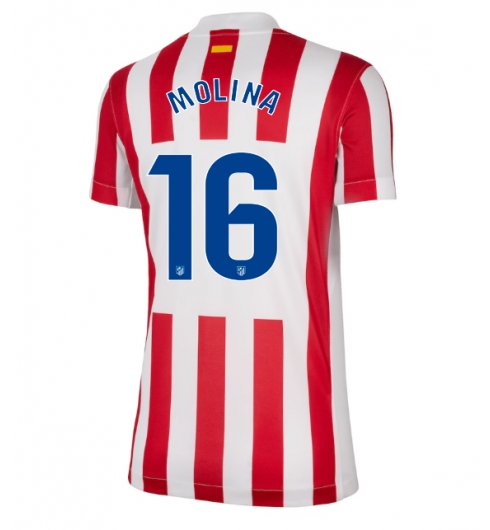 Atletico Madrid Nahuel Molina #16 Heimtrikot Frauen 2025-26 Kurzarm Atletico Madrid Nahuel Molina #16 Heimtrikot Frauen 2025-26 Kurzarm