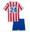 Atletico Madrid Robin Le Normand #24 Heimtrikot Kinder 2025-26 Kurzarm (+ kurze hosen)