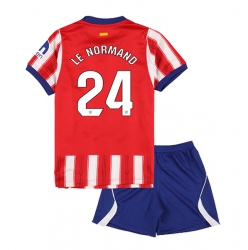 Atletico Madrid Robin Le Normand #24 Heimtrikot Kinder 2026-27 Kurzarm (+ kurze hosen)