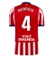 Atletico Madrid Rodrigo Mendoza #4 Heimtrikot 2026-27 Kurzarm Atletico Madrid Rodrigo Mendoza #4 Heimtrikot 2026-27 Kurzarm