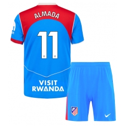 Atletico Madrid Thiago Almada #11 3rd trikot Kinder 2025-26 Kurzarm (+ kurze hosen)