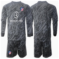 Atletico Madrid Torwart Heimtrikot Kinder 2024-25 Langarm (+ kurze hosen)