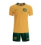 Australien Heimtrikot Kinder WM 2026 Kurzarm (+ kurze hosen)