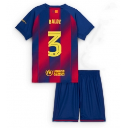 Barcelona Alejandro Balde #3 Heimtrikot Kinder 2025-26 Kurzarm (+ kurze hosen)