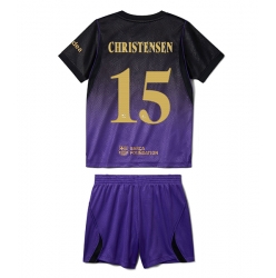 Barcelona Andreas Christensen #15 Auswärtstrikot Kinder 2026-27 Kurzarm (+ kurze hosen)