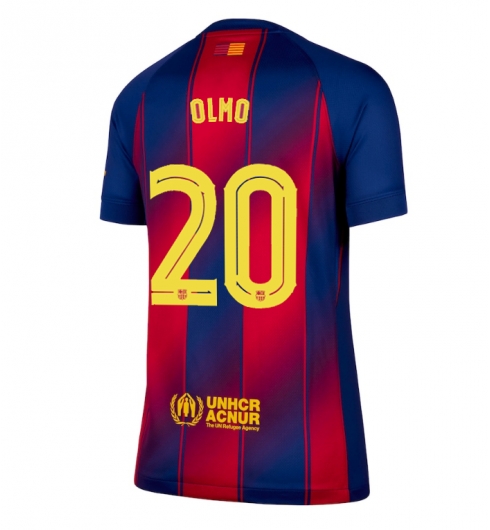 Barcelona Dani Olmo #20 Heimtrikot Frauen 2025-26 Kurzarm Barcelona Dani Olmo #20 Heimtrikot Frauen 2025-26 Kurzarm