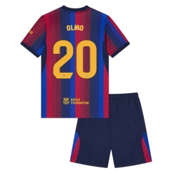 Barcelona Dani Olmo #20 Heimtrikot Kinder 2026-27 Kurzarm (+ kurze hosen)