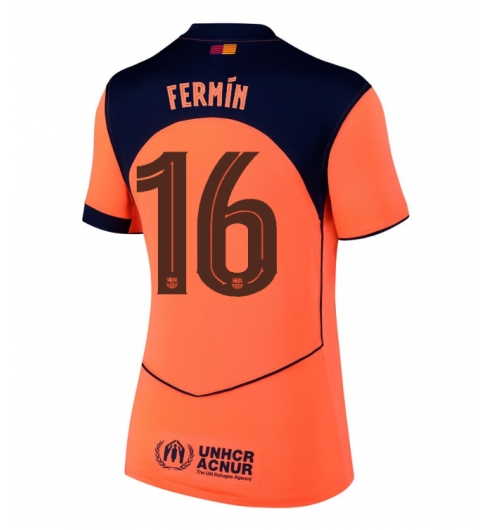 Barcelona Fermin Lopez #16 3rd trikot Frauen 2025-26 Kurzarm Barcelona Fermin Lopez #16 3rd trikot Frauen 2025-26 Kurzarm