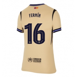 Barcelona Fermin Lopez #16 Auswärtstrikot Frauen 2025-26 Kurzarm