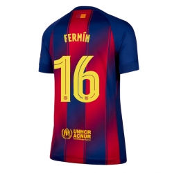 Barcelona Fermin Lopez #16 Heimtrikot Frauen 2025-26 Kurzarm