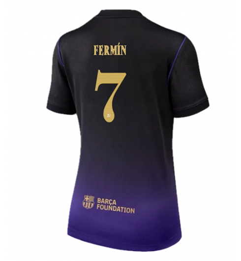 Barcelona Fermin Lopez #7 Auswärtstrikot Frauen 2026-27 Kurzarm Barcelona Fermin Lopez #7 Auswärtstrikot Frauen 2026-27 Kurzarm