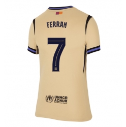 Barcelona Ferran Torres #7 Auswärtstrikot Frauen 2025-26 Kurzarm