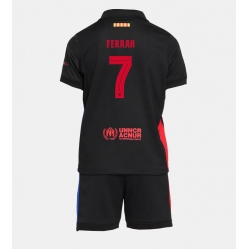 Barcelona Ferran Torres #7 Auswärtstrikot Kinder 2024-25 Kurzarm (+ kurze hosen)