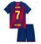 Barcelona Ferran Torres #7 Heimtrikot Kinder 2025-26 Kurzarm (+ kurze hosen)