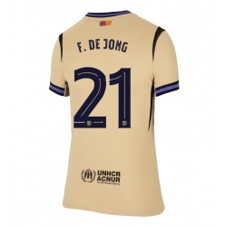 Barcelona Frenkie de Jong #21 Auswärtstrikot Frauen 2025-26 Kurzarm