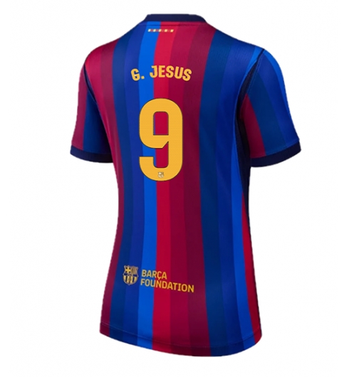 Barcelona Gabriel Jesus #9 Heimtrikot Frauen 2026-27 Kurzarm Barcelona Gabriel Jesus #9 Heimtrikot Frauen 2026-27 Kurzarm