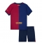 Barcelona Heimtrikot Kinder 2024-25 Kurzarm (+ kurze hosen)