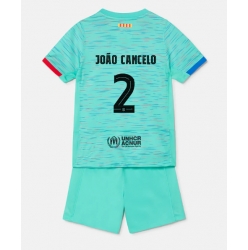 Barcelona Joao Cancelo #2 3rd trikot Kinder 2023-24 Kurzarm (+ kurze hosen)