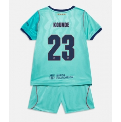 Barcelona Jules Kounde #23 3rd trikot Kinder 2026-27 Kurzarm (+ kurze hosen)