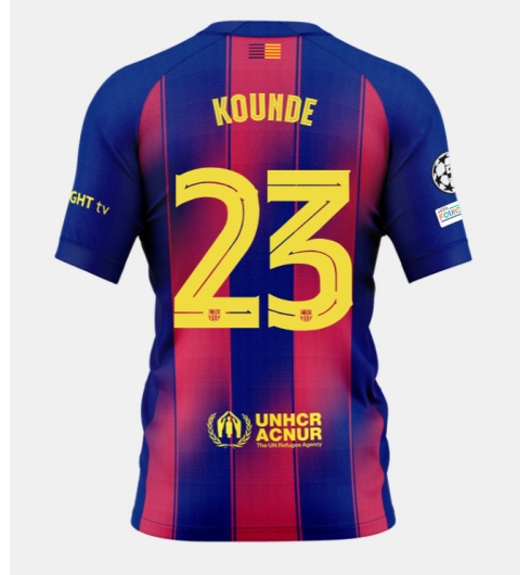Barcelona Jules Kounde #23 Heimtrikot 2025-26 Kurzarm Barcelona Jules Kounde #23 Heimtrikot 2025-26 Kurzarm