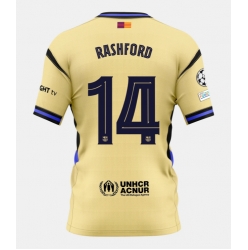 Barcelona Marcus Rashford #14 Auswärtstrikot 2025-26 Kurzarm