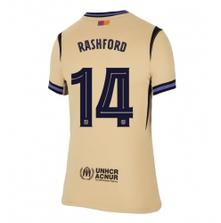 Barcelona Marcus Rashford #14 Auswärtstrikot Frauen 2025-26 Kurzarm
