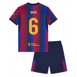 Barcelona Paez Gavi #6 Heimtrikot Kinder 2026-27 Kurzarm (+ kurze hosen)