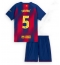Barcelona Pau Cubarsi #5 Heimtrikot Kinder 2025-26 Kurzarm (+ kurze hosen)