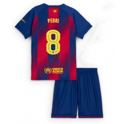 Barcelona Pedri Gonzalez #8 Heimtrikot Kinder 2025-26 Kurzarm (+ kurze hosen)