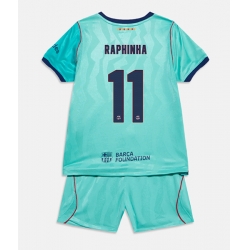Barcelona Raphinha Belloli #11 3rd trikot Kinder 2026-27 Kurzarm (+ kurze hosen)