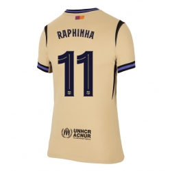 Barcelona Raphinha Belloli #11 Auswärtstrikot Frauen 2025-26 Kurzarm