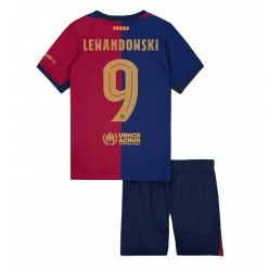 Barcelona Robert Lewandowski #9 Heimtrikot Kinder 2024-25 Kurzarm (+ kurze hosen)