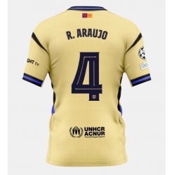 Barcelona Ronald Araujo #4 Auswärtstrikot 2025-26 Kurzarm