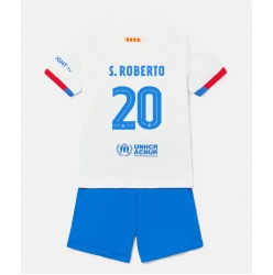 Barcelona Sergi Roberto #20 Auswärtstrikot Kinder 2023-24 Kurzarm (+ kurze hosen)